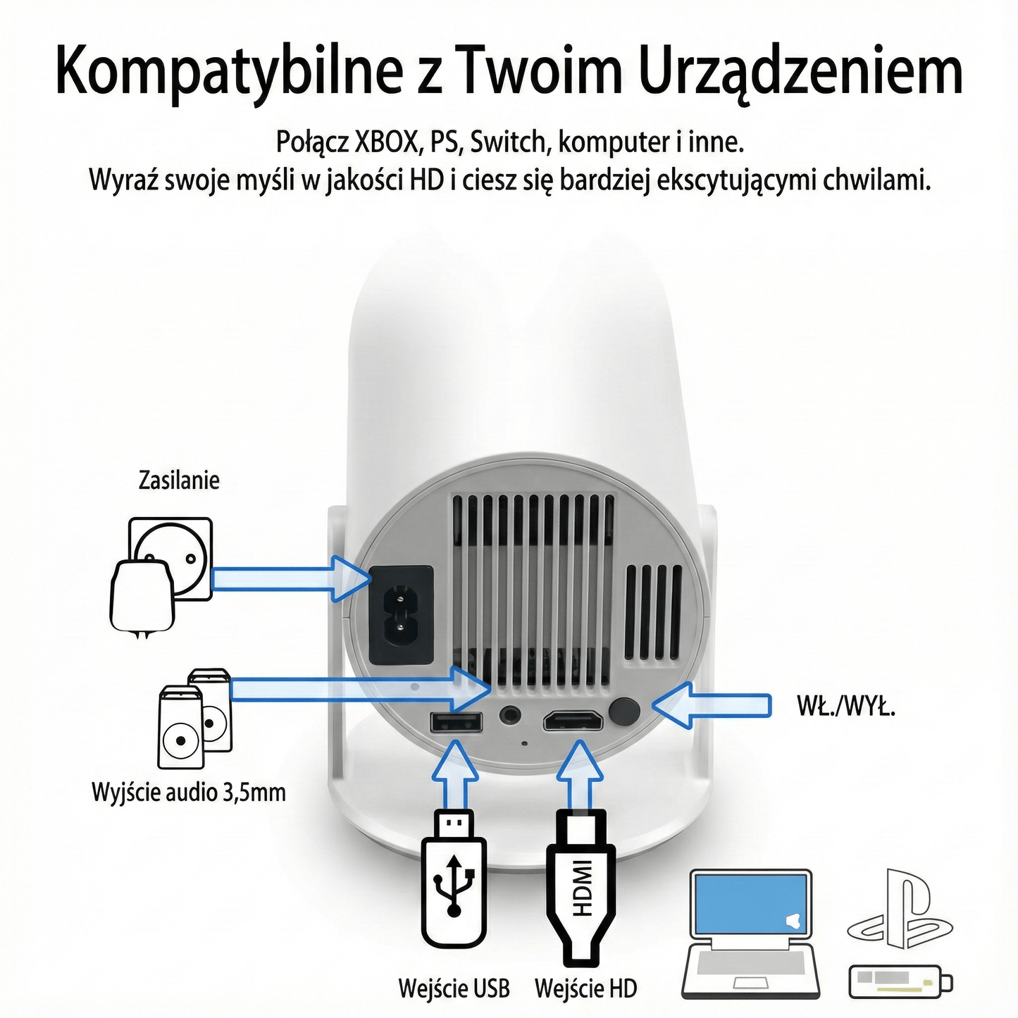 Kinocast™ - Smart Projector Go - Kinocast