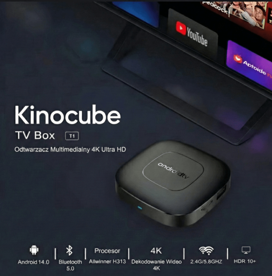 Kinocube™ Kostka do telewizora Android Smart TV - Kinocast